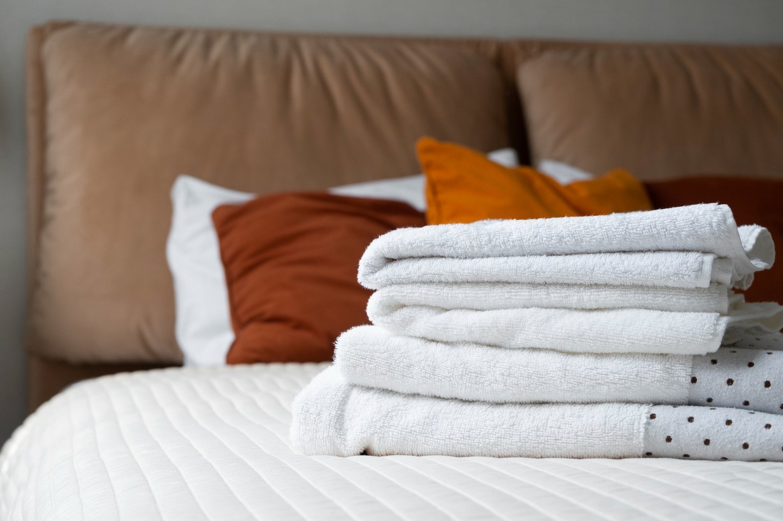 Linge de maison propre préparé pour chaque nouveau voyageur